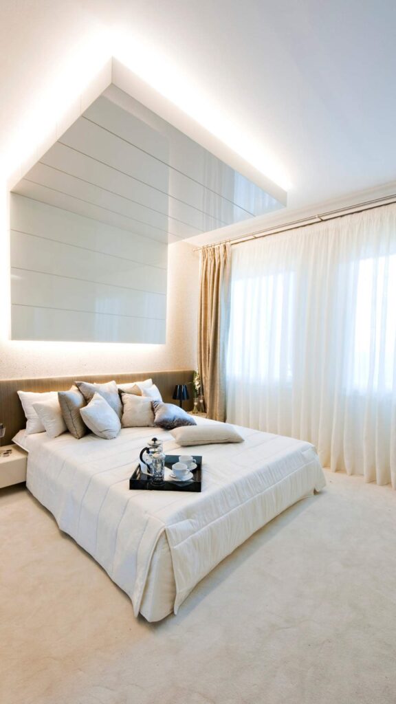 Bedroom-lighting-ideas-featuring-soft-lamps-ambient-glow-and-elegant interior-design-inspiration-for-a-cozy-space.