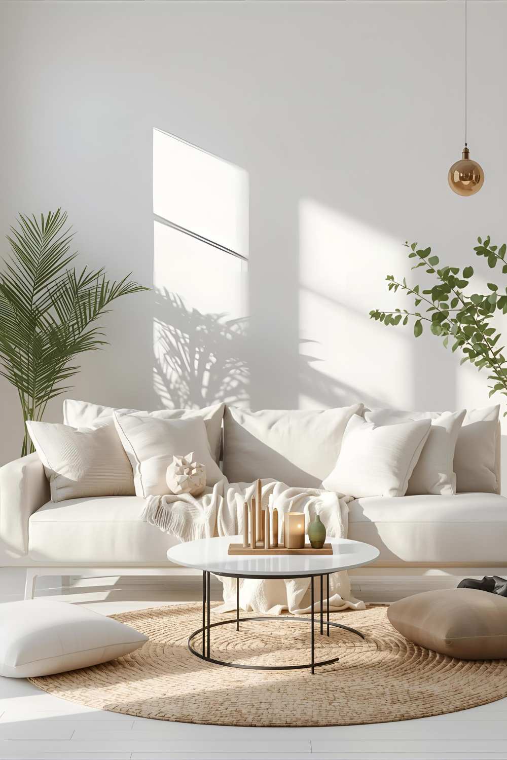 Bright-and-cozy-home-interior-with simple-stylish-decor-soft-lighting-fresh-greenery-and-minimal-festive-accents-creating-a-refreshing-atmosphere.