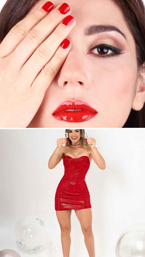 Beautiful-matching-nails-and-outfits- featuring-color-coordinated-designs-and- chic-fashion-vibes.