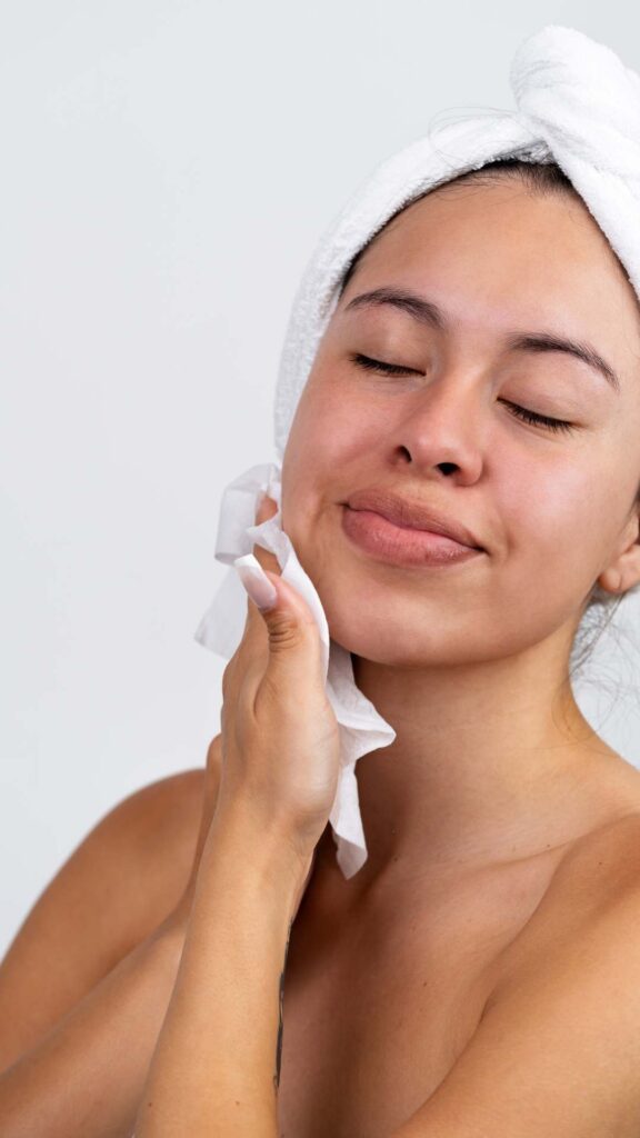 Gentle-face-cleansing-in-the-morning-refreshing-skincare-step-for-clear-glowing-skin.