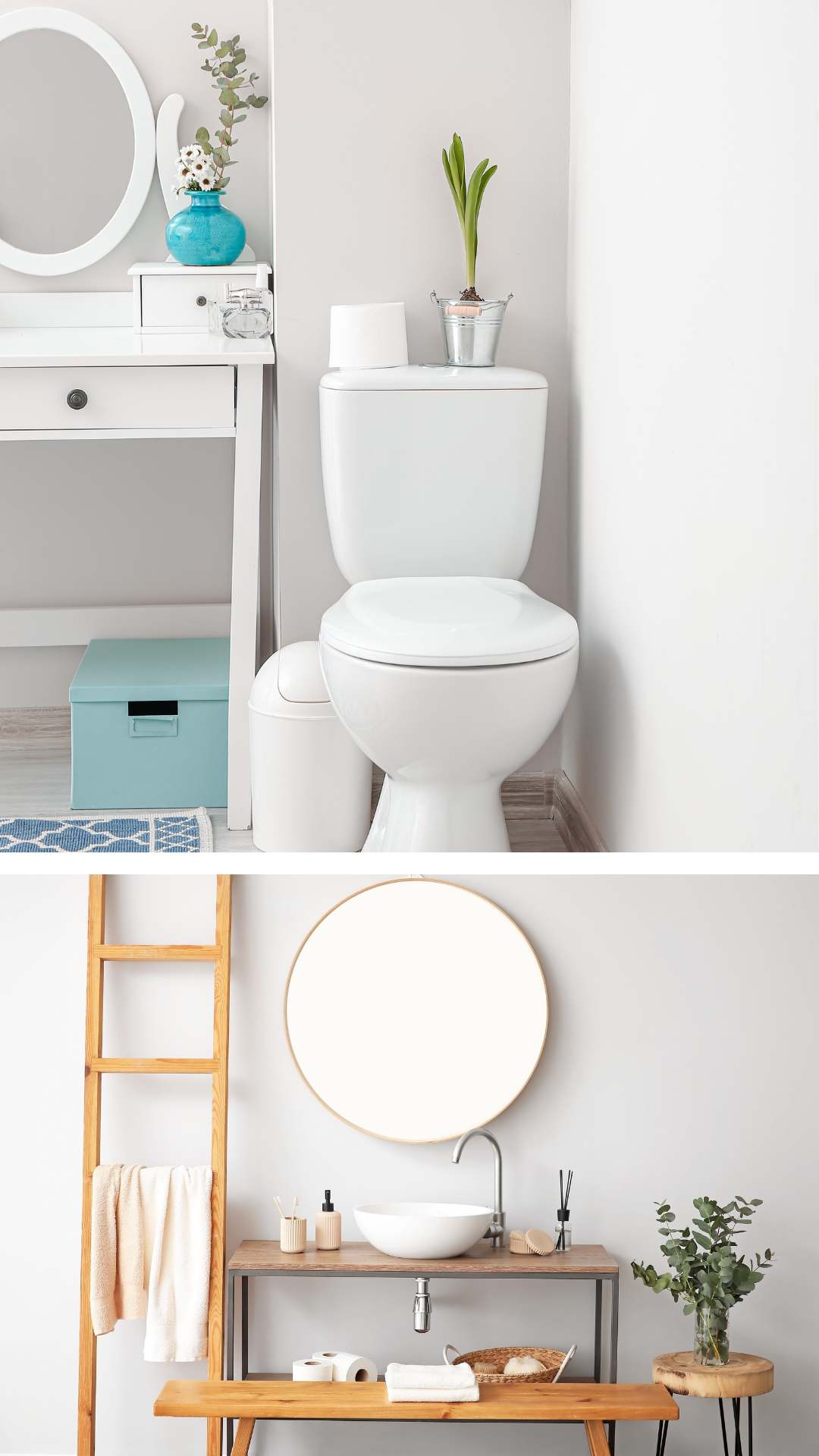 small-bathroom-makeover-with-storage-shelf-air-freshener-mirror-towel-holder-tissue-small-and-decorative-flower