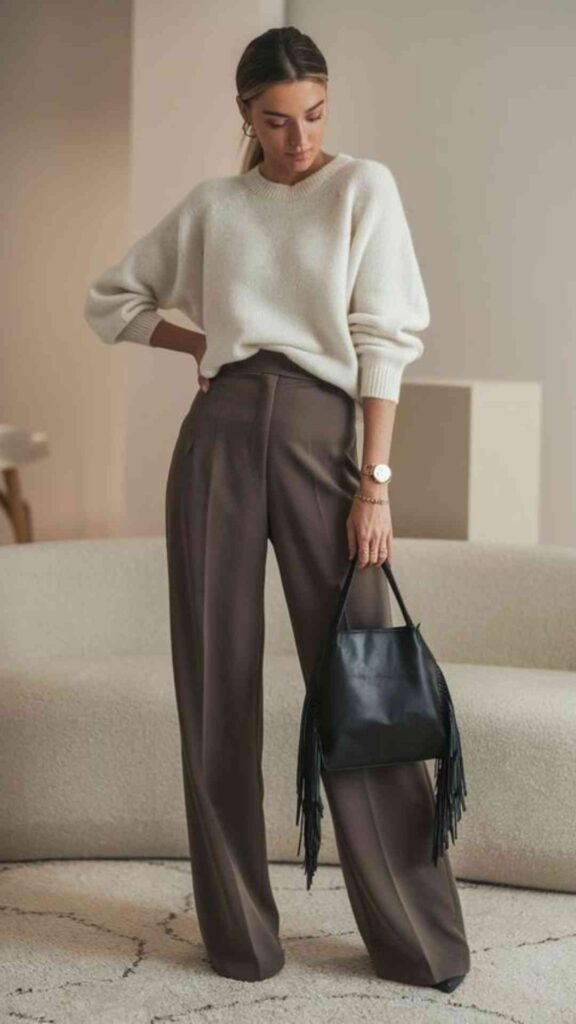 Cashmere-or-Fine-Knit-Sweaters-in-Muted-Earthy-Tones-That-Add-Texture-and-Warmth-Without-Disrupting-the-Overall-Refinement