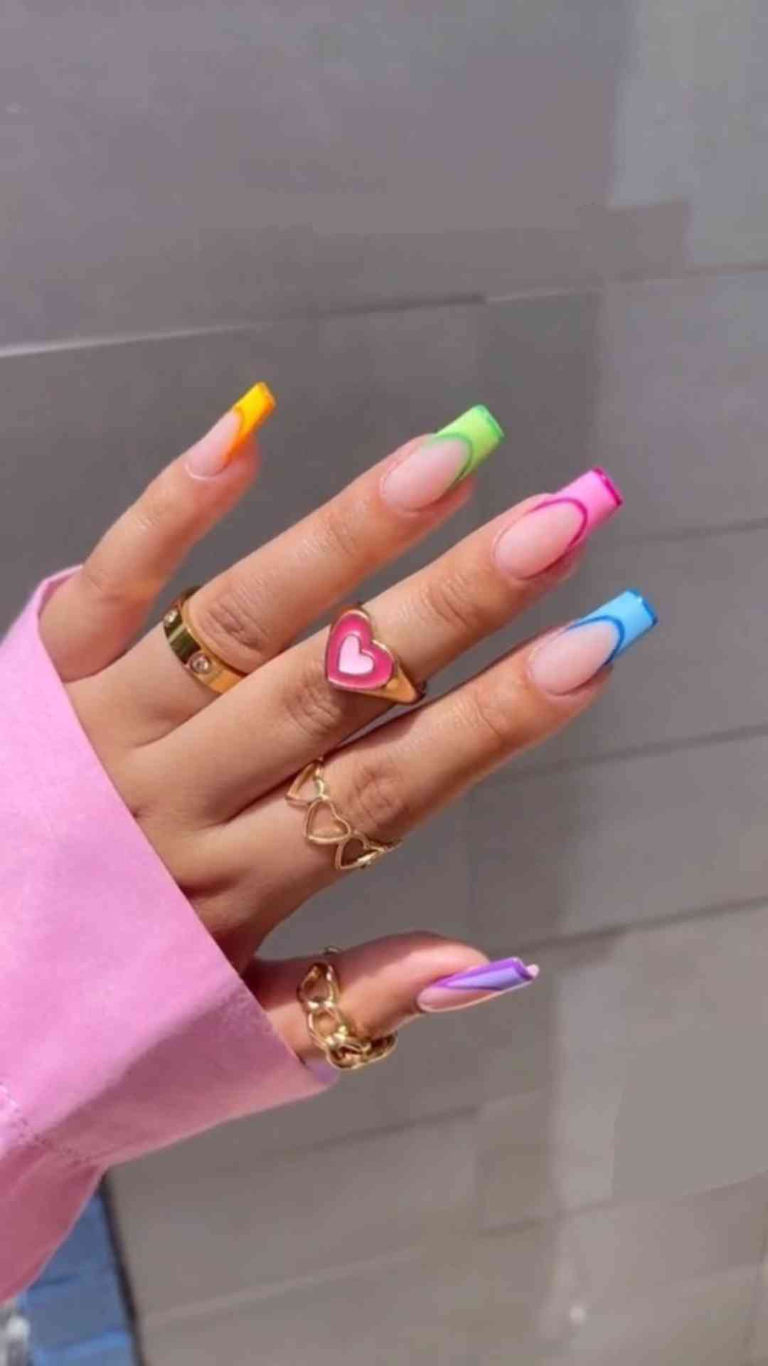 Double-French-Tips-in-Two-Coordinating-Pastel-Shades-That-Create-a-Modern-and-Playful-Spring-Look