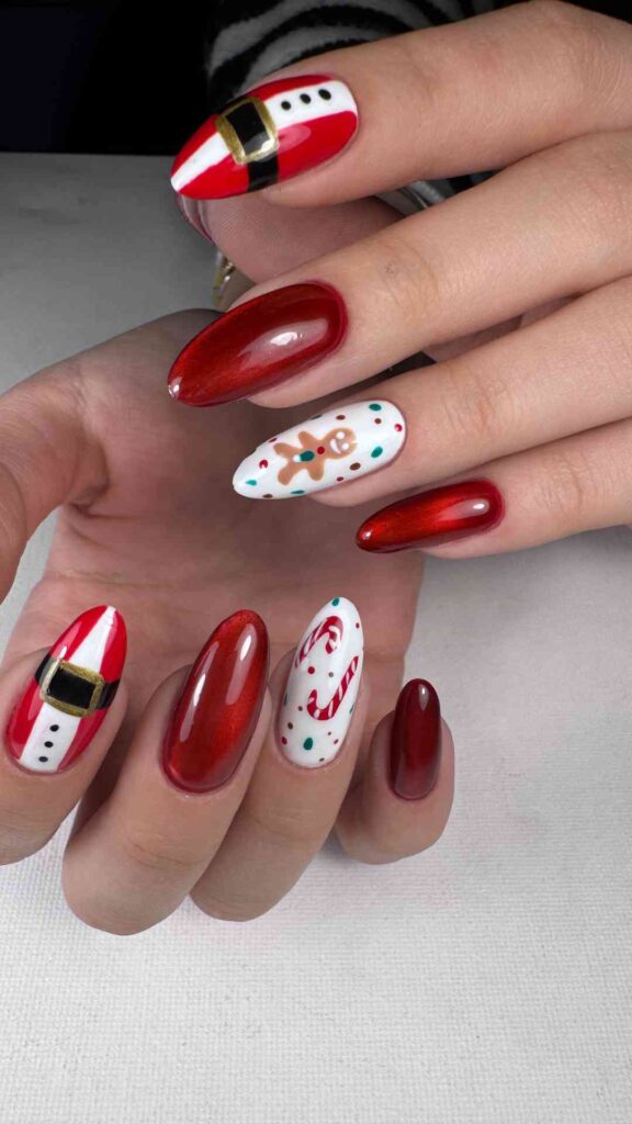 Metallic-Silver-or-Gold-Accents-on-Deep-Red-or-Navy-Bases-That-Evoke-Fireworks-and-Bring-a-Glamorous-Edge-to-the-Holiday