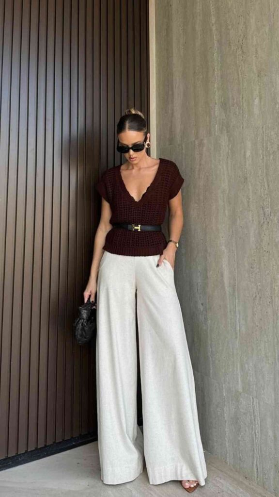 Pair-Wide-Leg-Trousers-With-a-Fitted-Knit-Top-for-a-Spring-Outfit-That-Is-Relaxed-but-Completely-Polished