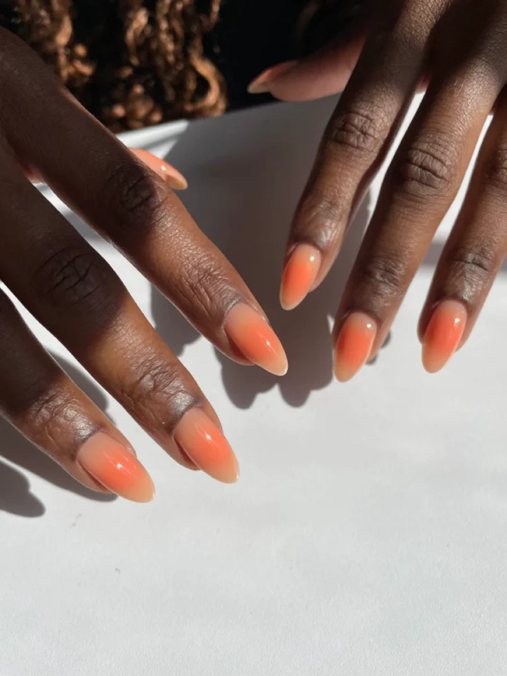 Soft-Ombre-Fade-summer-nails-design-for-dark-skin