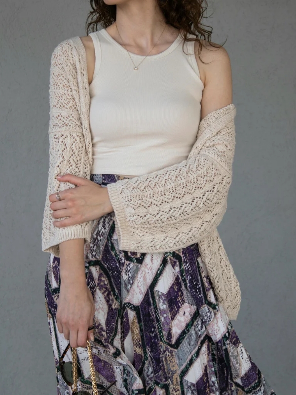 Style-a-Knit-Cardigan-Over-a-Printed-Midi-Skirt-and-Fitted-Top-for-a-Layered-Spring-Outfit-With-Real-Character