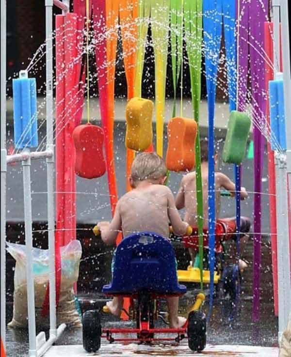 Backyard-Car-Wash-For-Bikes-Or-Toys-summer-bucket-list-ideas-for-families-with-kids