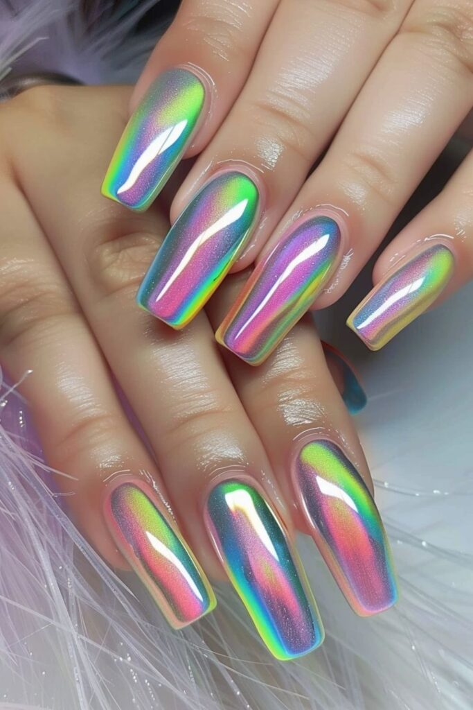 Chrome-Summer-Coffin-Nails.