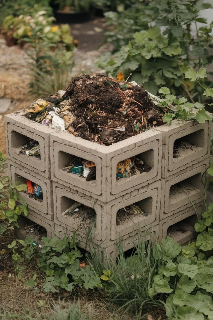 Cinder-Block-Worm-Compost-Station.