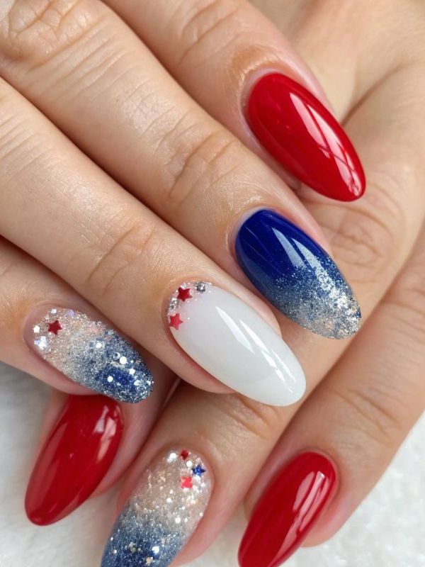Glitter-Red-White-and-Blue-Nails-for-a-Festive-and-Sparkly-Holiday-Set
