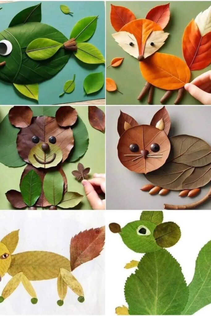 Leaf-Collage-Animals.