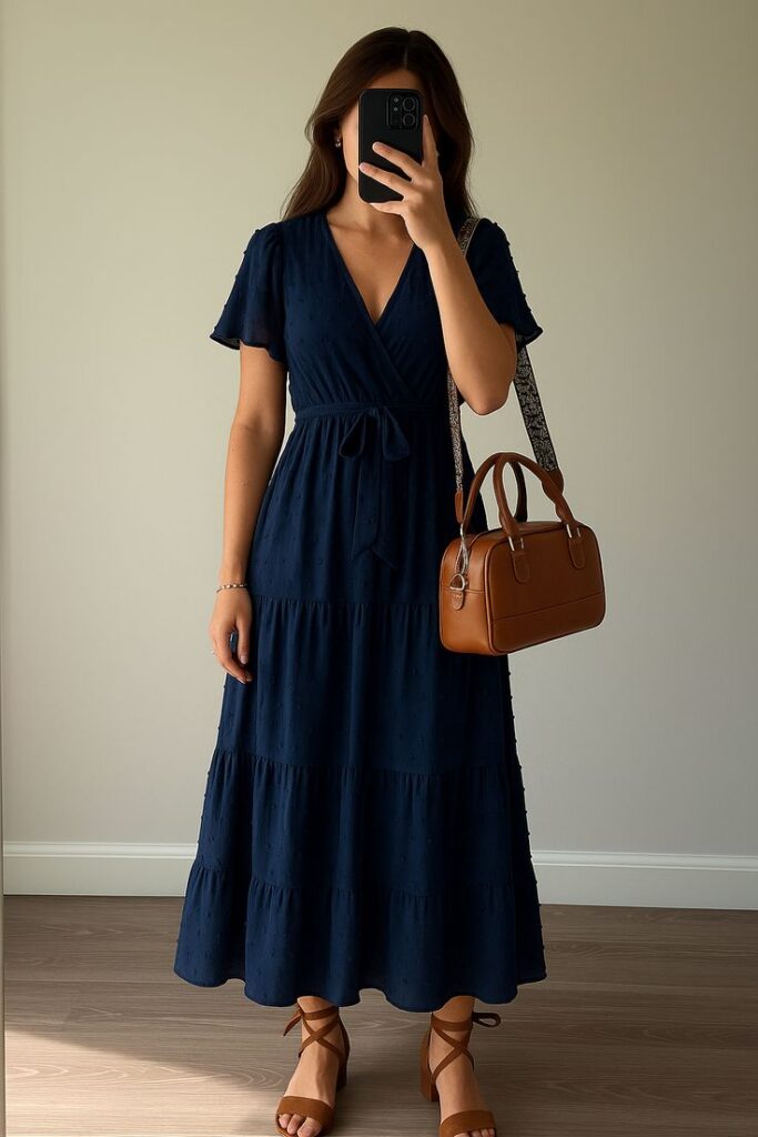 Maxi-Dress-Flat-Leather-Sandals