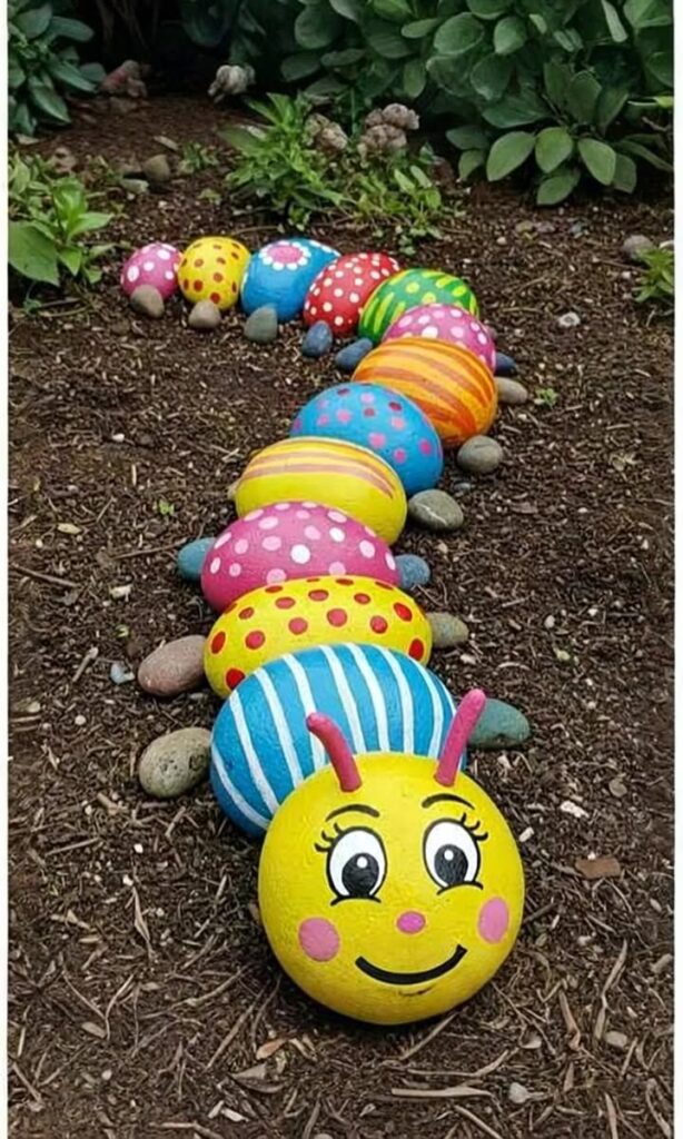 Painting-Rocks-Or-Garden-Stones-summer-bucket-list-ideas-for-families-with-kids