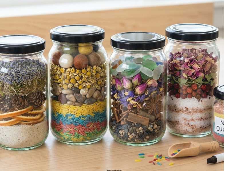 Sensory-Jars-with-Layered-Natural-Elements-Garden-Crafts-for-Preschool.
