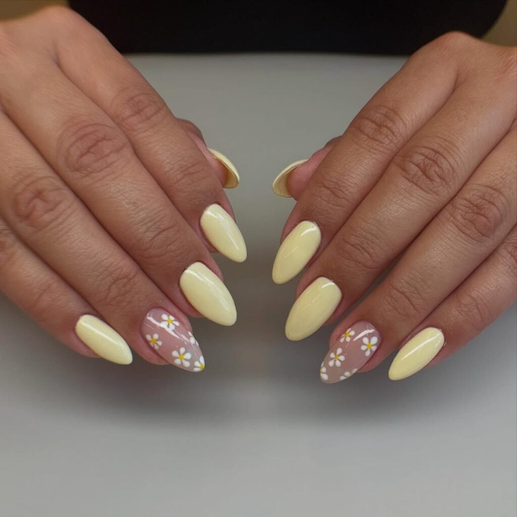 Sheer-Pastel-summer-yellow-nail-ideas.-Nails.