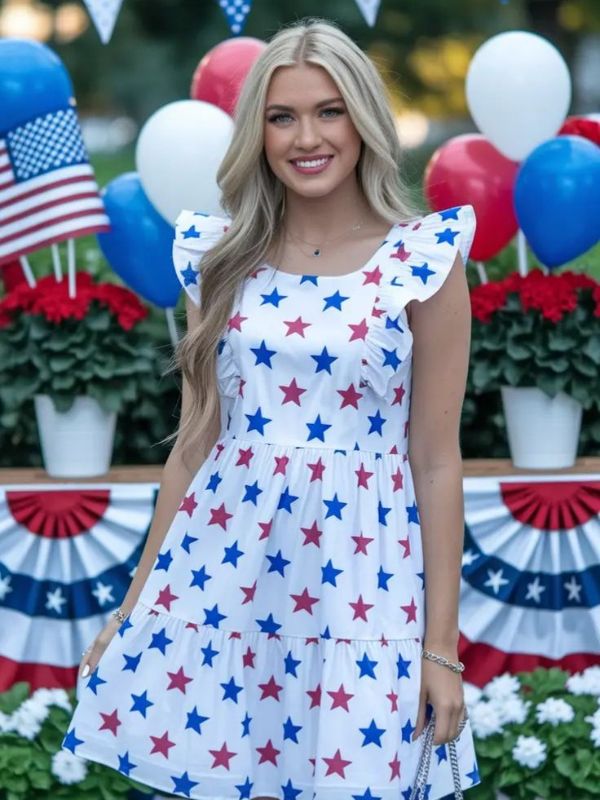 The-Star-Print-Mini-Dress-for-a-Playful-and-Festive-Celebration