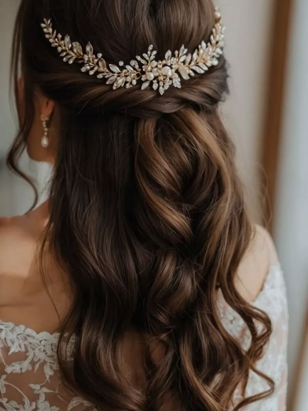 The-Twisted-Crown-With-Loose-Waves-Most-Charming-Princess-Hairstyles-Ideas