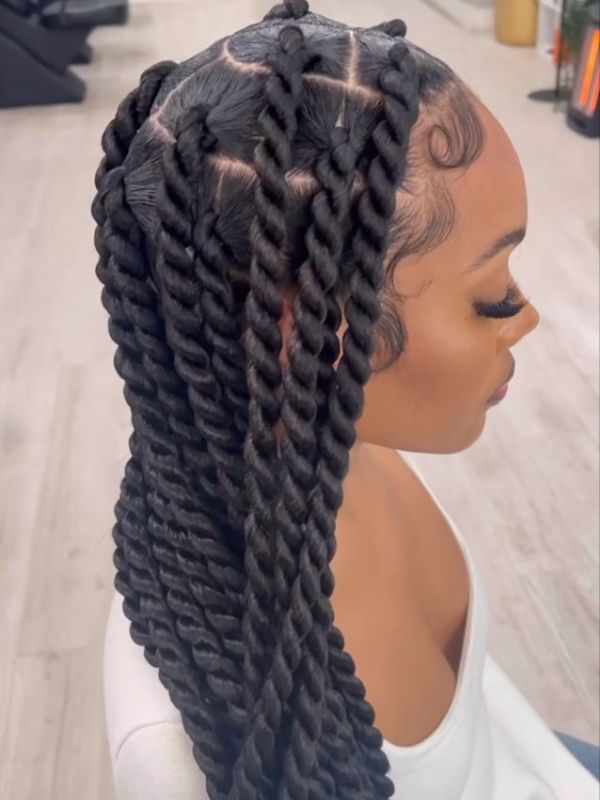 Jumbo-Braids-Crochet-Hairstyles-For-Black-Women