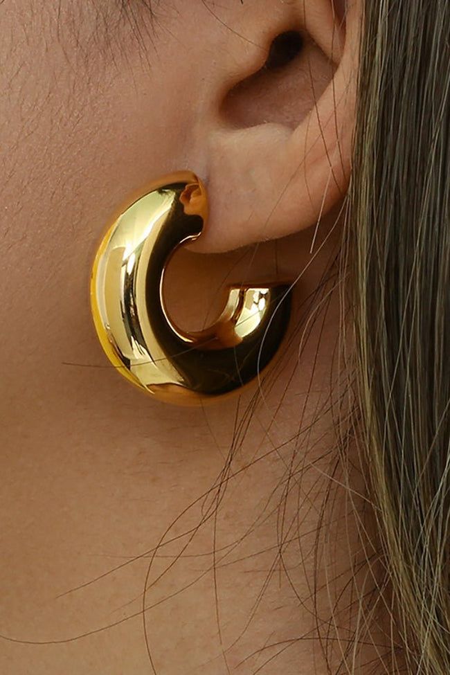 Chunky-Huggie-Hoops
