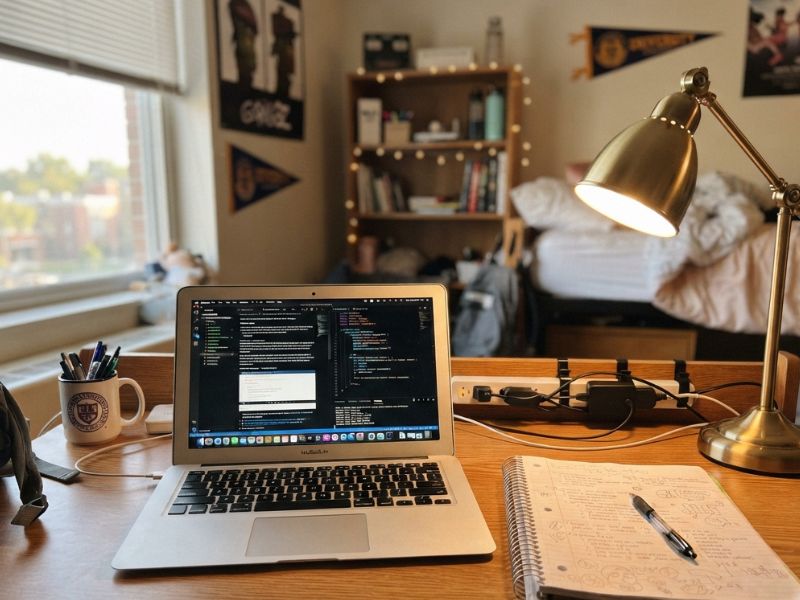 Dorm-Desk-Setup