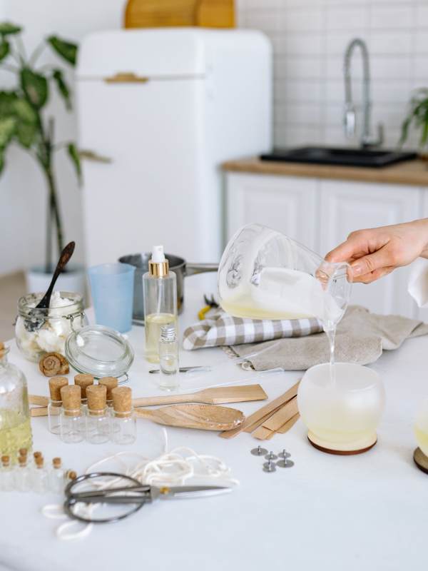 image-featuring-diy-essential-candle-oil-jar-scissors-and-other-equipments