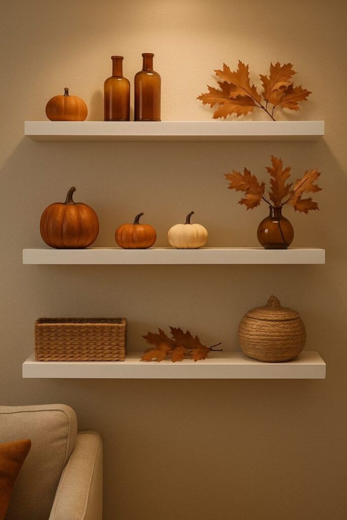 Floating-Shelf-Display-with-Layered-Neutrals.