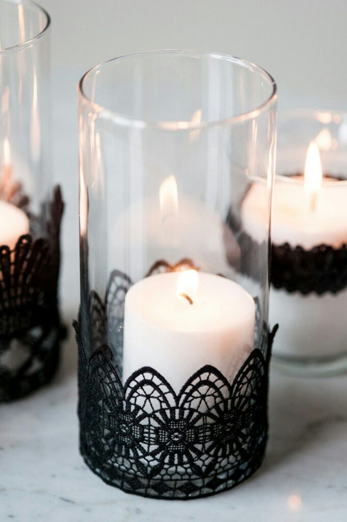 Gothic-Candle-Jar-Centerpiece-Halloween-crafts-for-teens