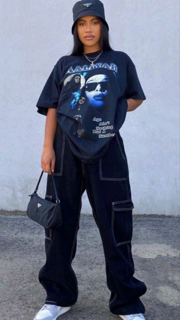 Graphic-T-Shirt-Cargo-Pants-Denim-Jacket.