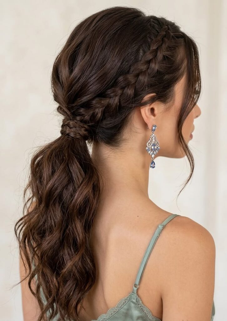 Loose-Low-Braid-wedding-hairstyles-for-guests