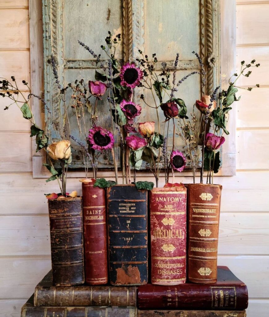 Vintage-Book-and-Dried-Flower-Vignette.