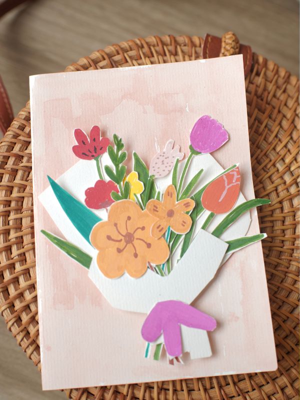 colorful-diy-greet-card-with-hand-crafted-flower