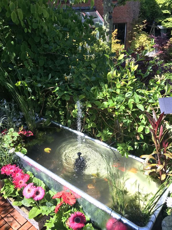 small-backyard-with-a-diy-gardening-small-space-fountain
