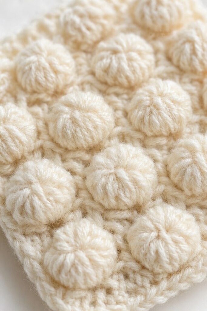 Puff-stitches.
