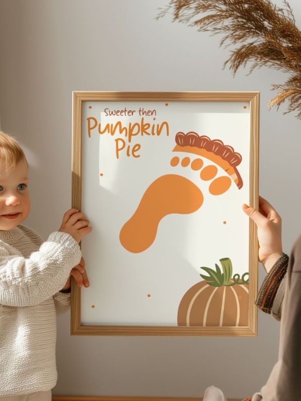 Pumpkin-Footprint-Art-as-a-Gift-That-Actually-Means-Something