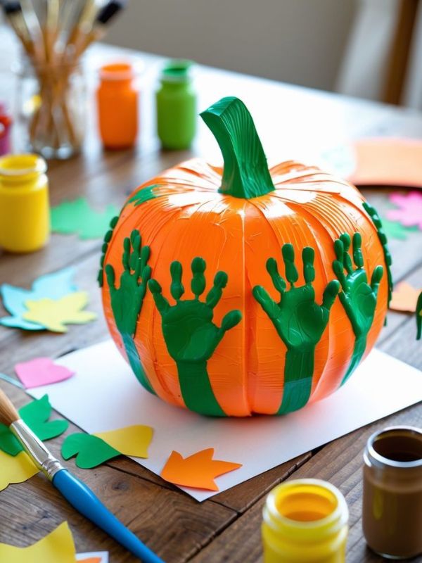 Turn-a-Handprint-Into-a-Fall-Pumpkin-Fall-Handprint-Crafts-for-Kids