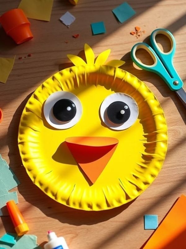 yellow-paper-plate-farm-animal-craft-idea