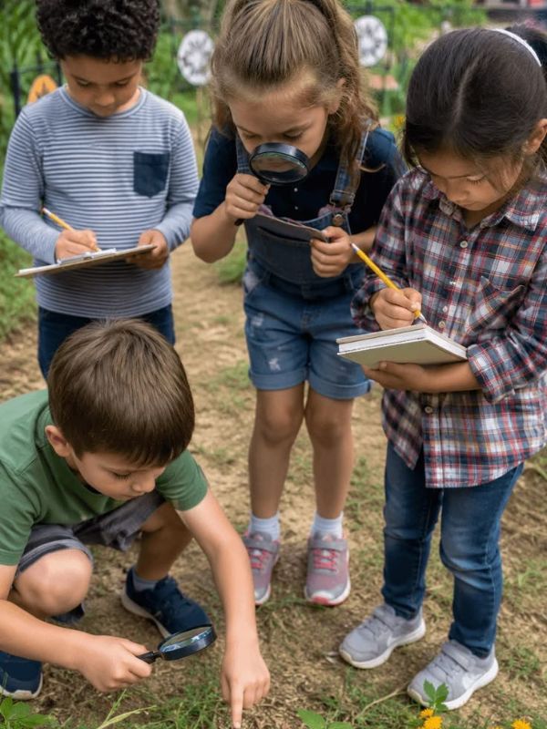 children-investigating-nature