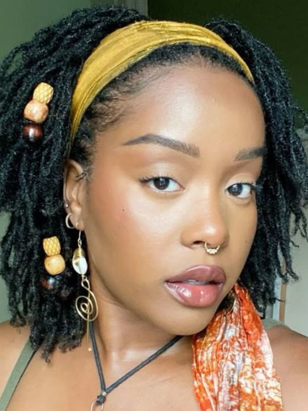short-locs-with-scarf-and-accessories
