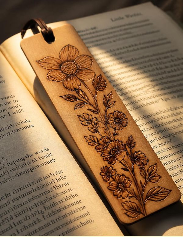 wood-burning-craft-ideas-of-a-wooden-book-mark