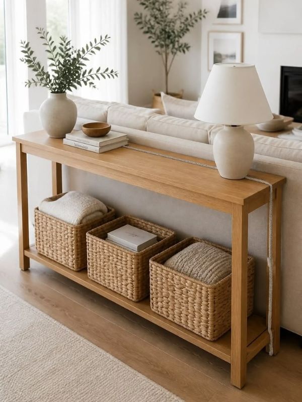 Console-Tables-With-Baskets-Underneath