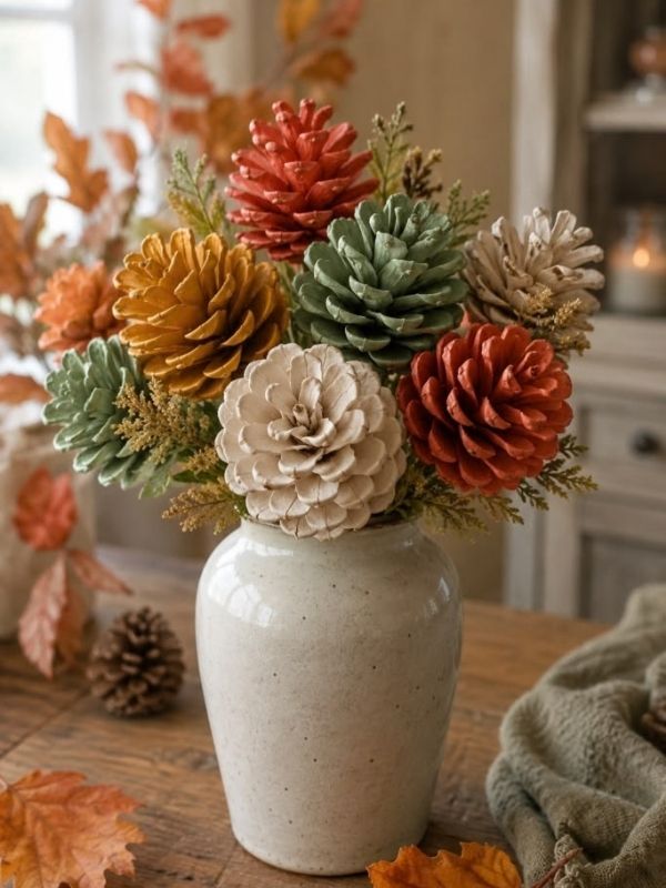 Pinecone-Arrangements-Christmas -DIY-Decorations-on-a-Budget