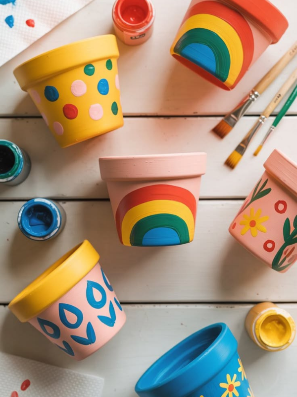 Painted-Plant-Pot