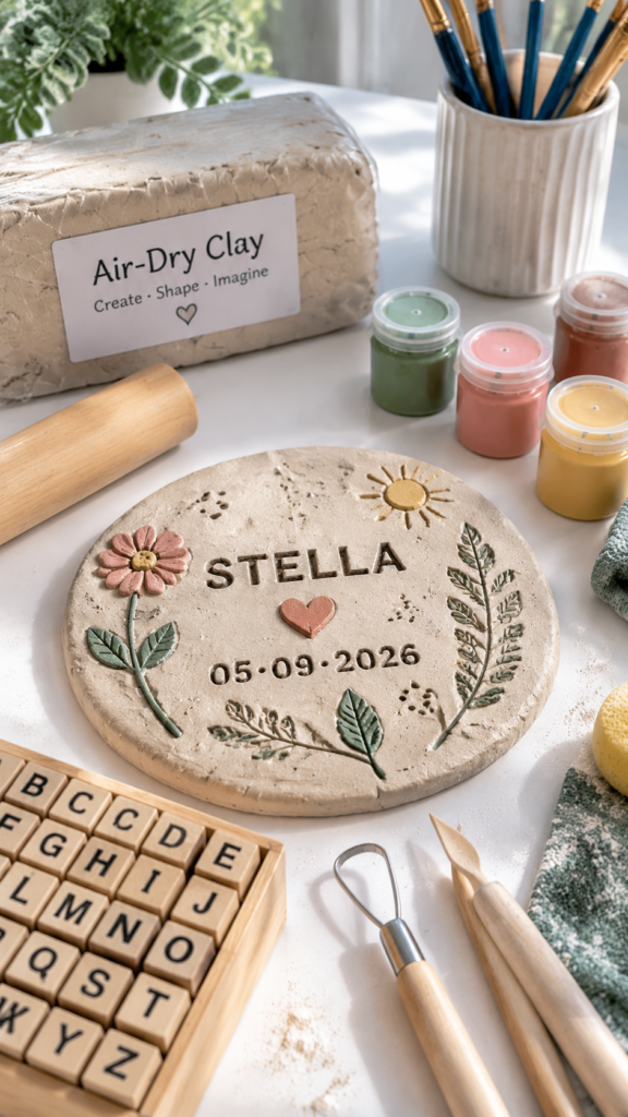  Handmade-Stella-Clay-Plaque