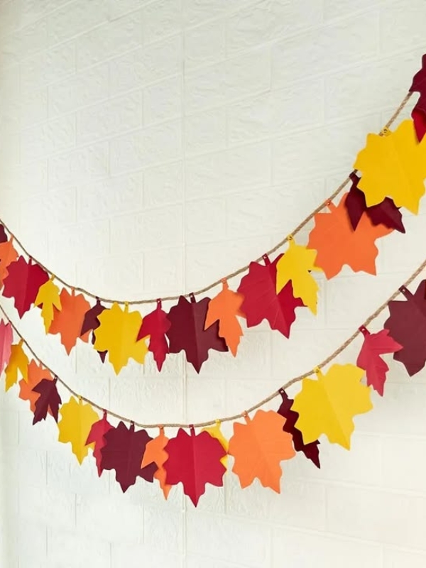 Layered-Paper-Leaf-Garland