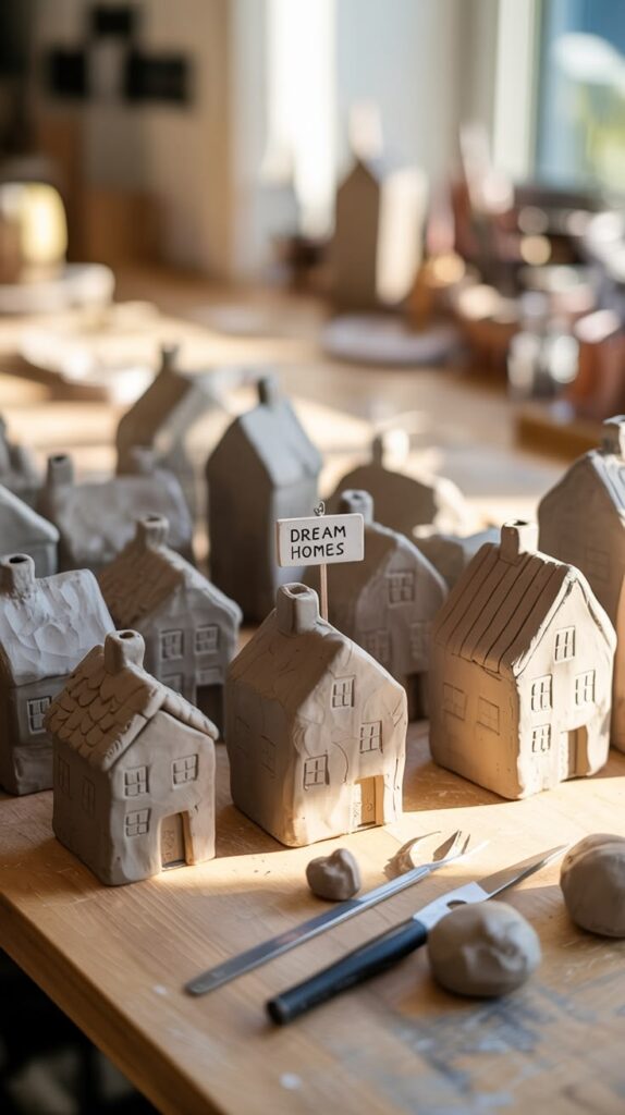 Mini-Clay-House-Decoration-easy-clay-ideas