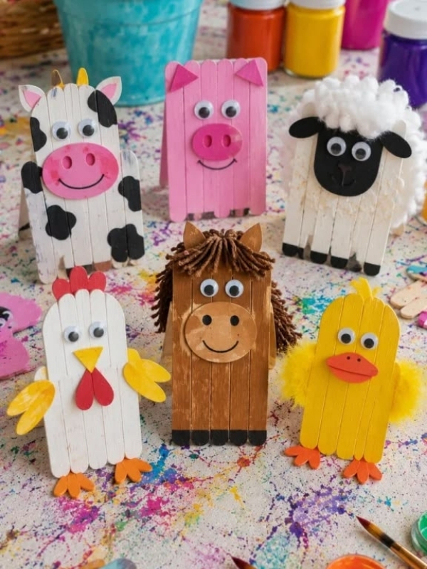 Popsicle-Stick-Animal-Puppet