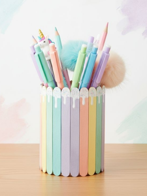 Popsicle-Stick-Pencil-Holder