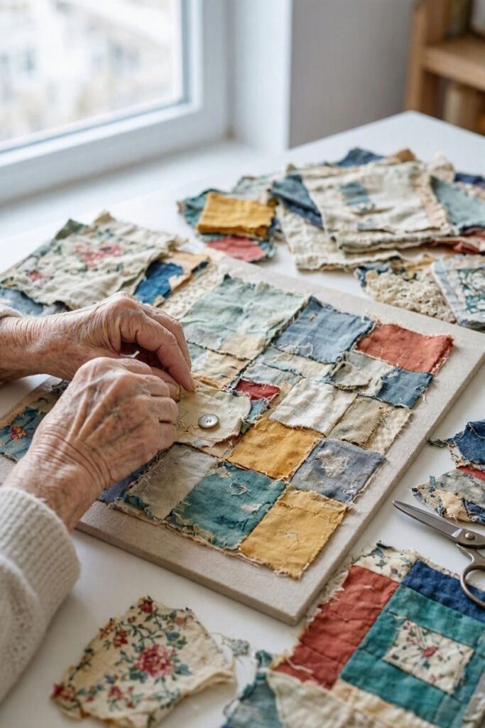Scrap-Fabric-Memory-Art