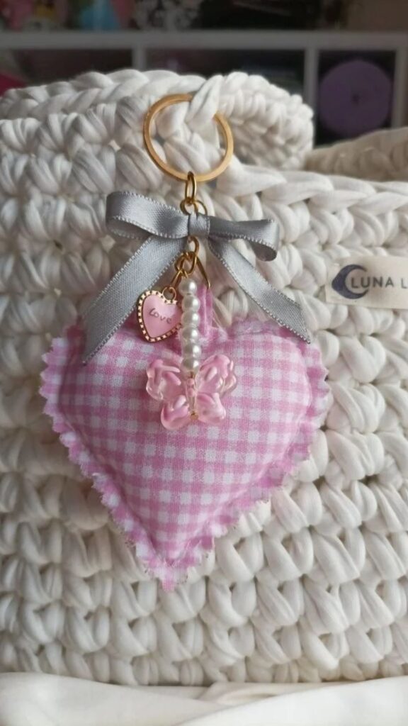 Fabric-Heart-Bag-Charm